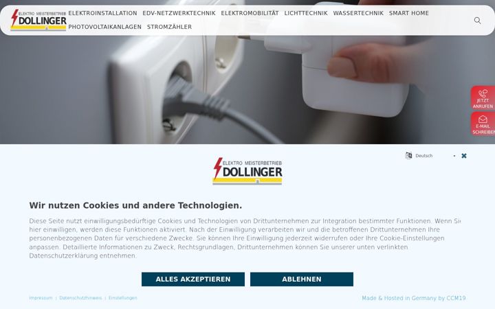 Screenshot of dollinger-elektro.de