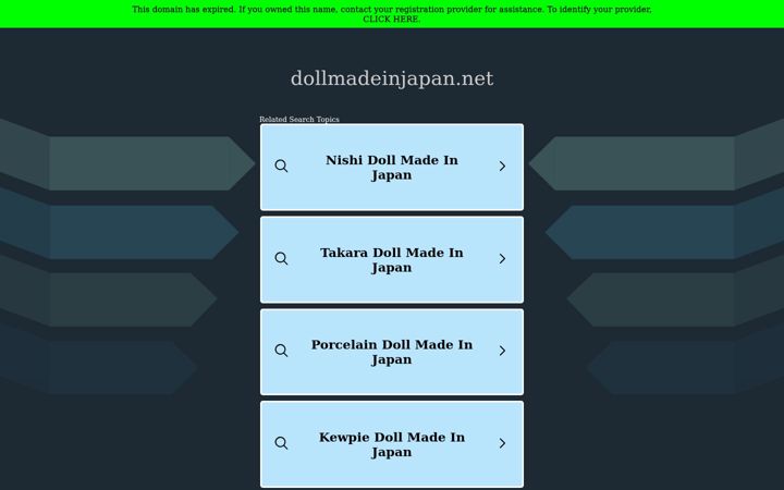 Ekraanipilt saidist dollmadeinjapan.net