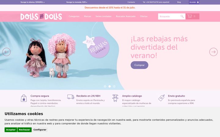 Screenshot of dollsanddolls.com