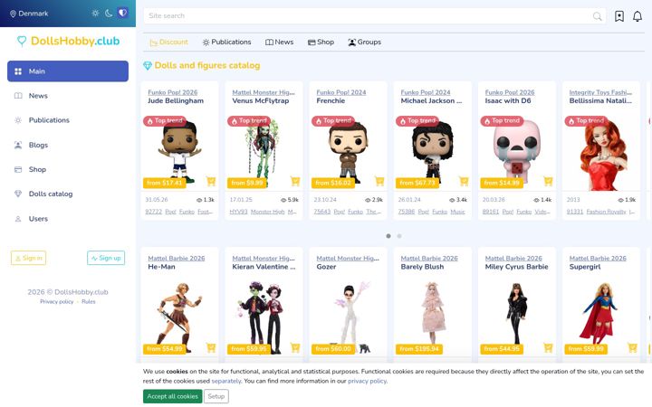Screenshot of dollshobby.club