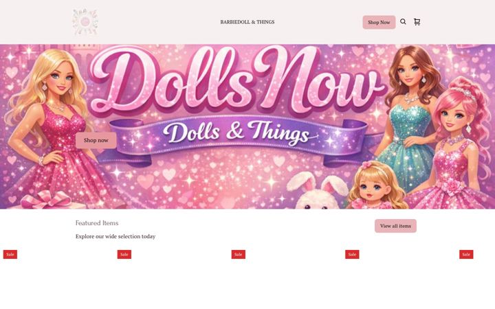 Screenshot of dollsnow.com