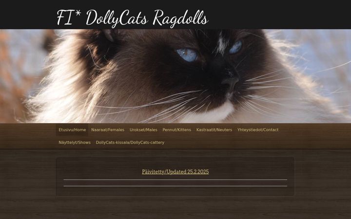 Screenshot di dollycats.fi