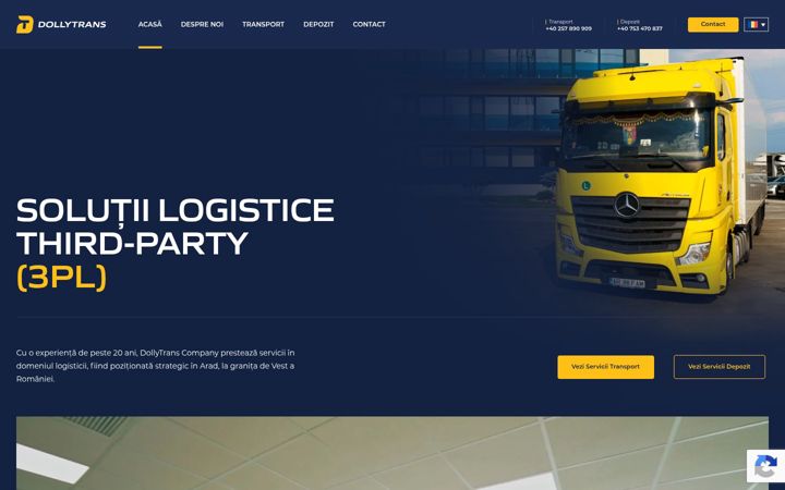 Screenshot of dollytrans.ro