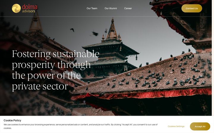 Screenshot of dolmaadvisors.com