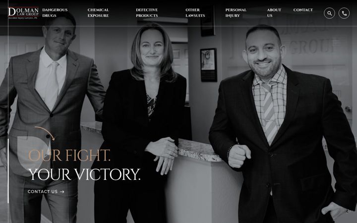 Screenshot of dolmanlaw.com