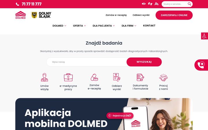 Snimka zaslona za dolmed.pl