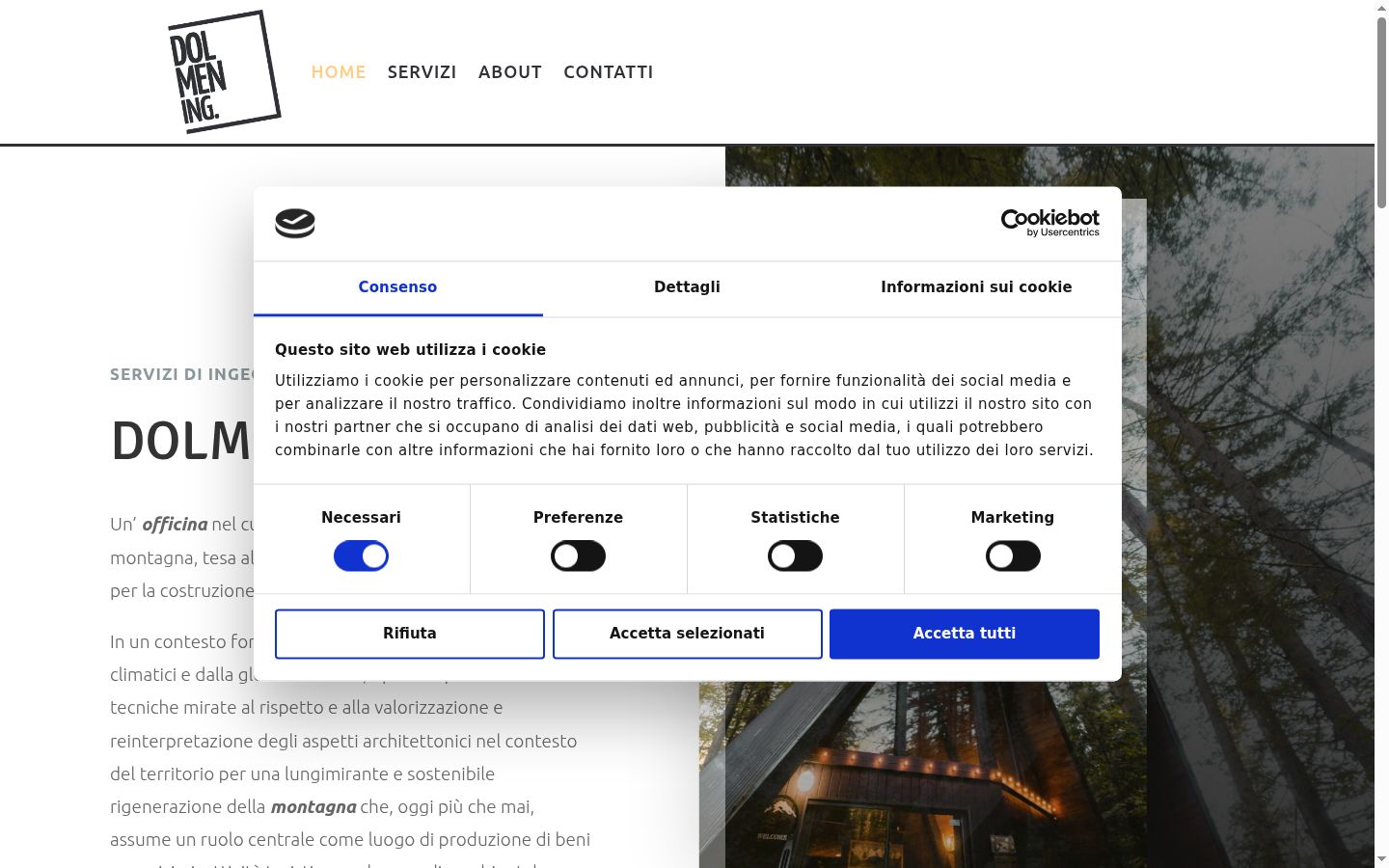 Screenshot tal-banner tal-kunsens muri qabel kwalunkwe interazzjoni