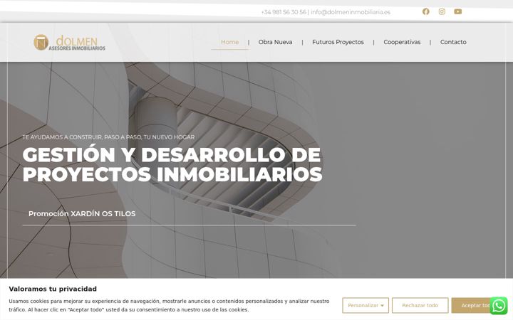 Screenshot of dolmeninmobiliaria.es