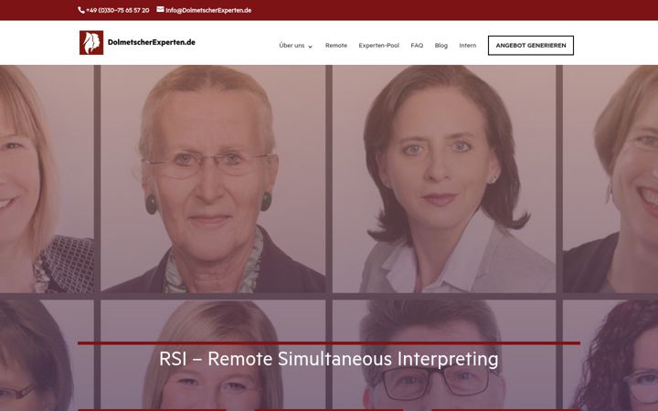 Skjermbilde av dolmetscherexperten.de