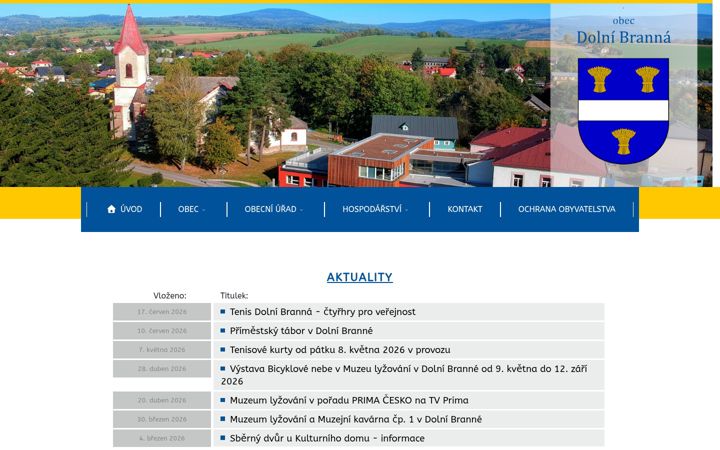 Képernyőkép: dolnibranna.cz