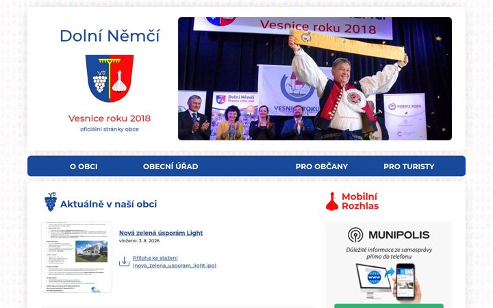 Screenshot of dolninemci.eu