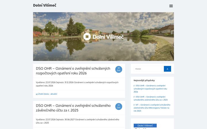 Képernyőkép: dolnivilimec.cz