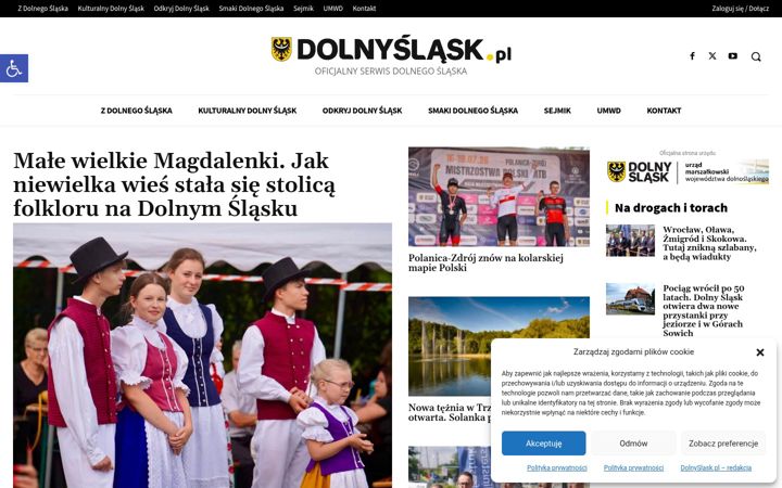 Screenshot of dolnyslask.pl