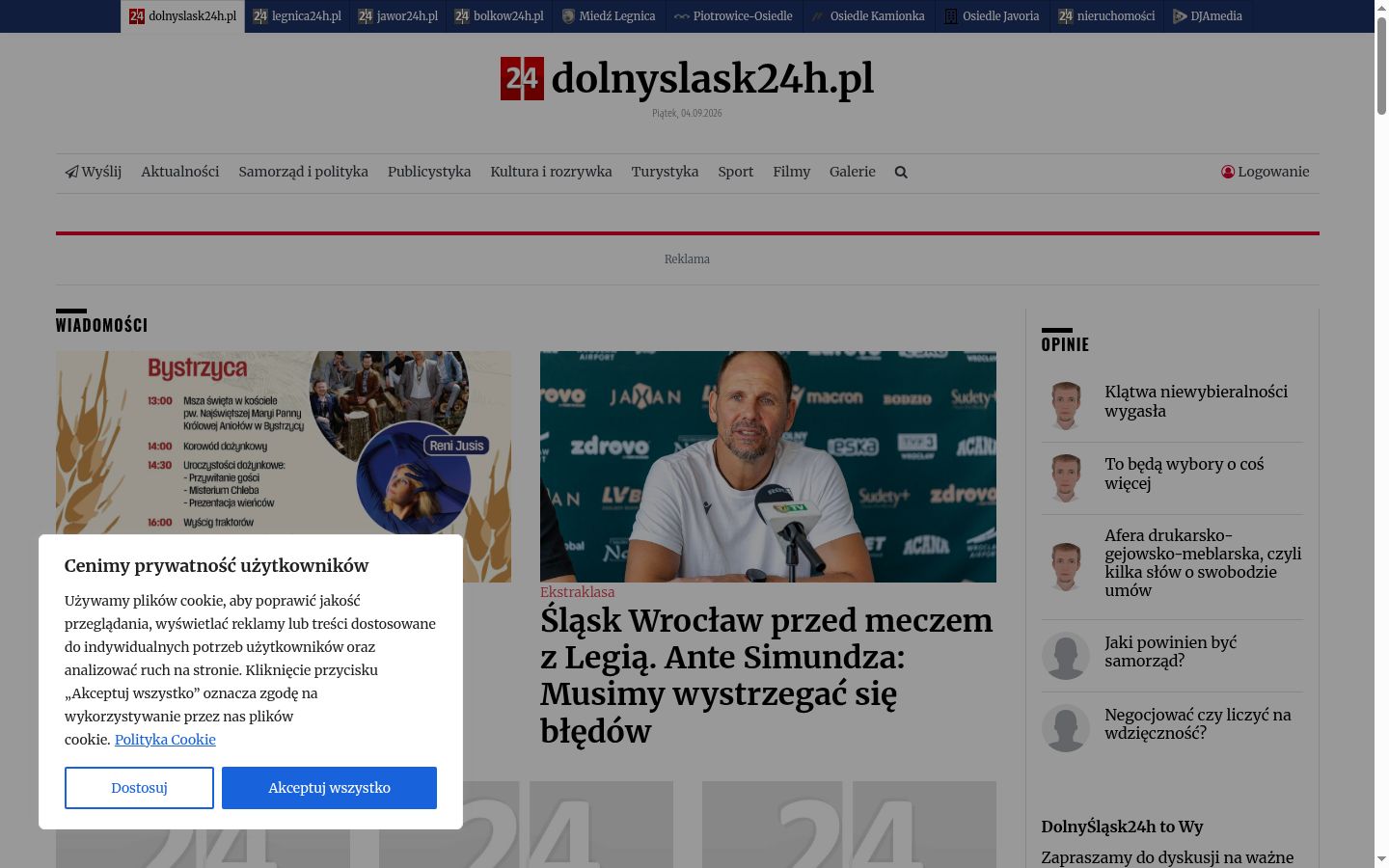 Screenshot tal-banner tal-kunsens muri qabel kwalunkwe interazzjoni