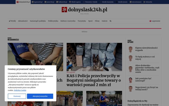 Screenshot ta' dolnyslask24h.pl