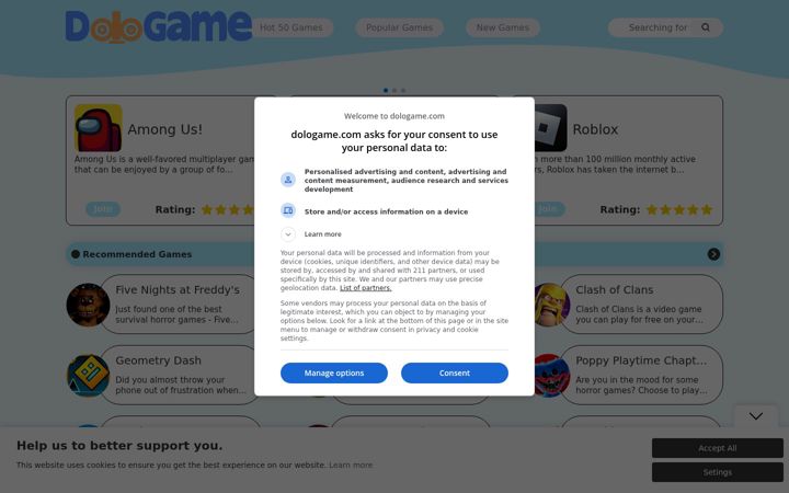 Screenshot of dologame.com