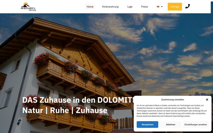 Screenshot ta' dolomiten-home.it