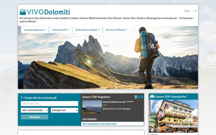 Ekraanipilt saidist dolomiten.net