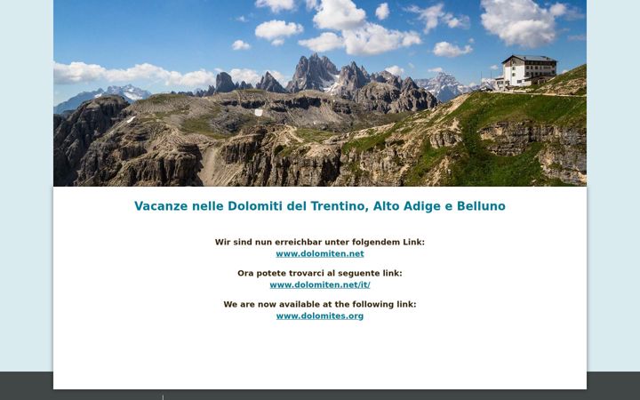 Screenshot of dolomiti.eu