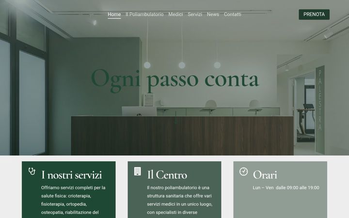 Posnetek zaslona dolomitimedica.it