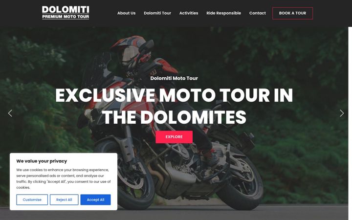 Screenshot of dolomitimototour.it