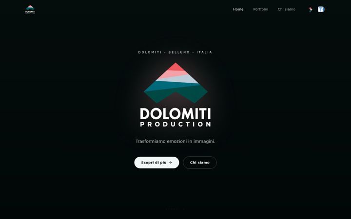 Screenshot ta' dolomitiproduction.it