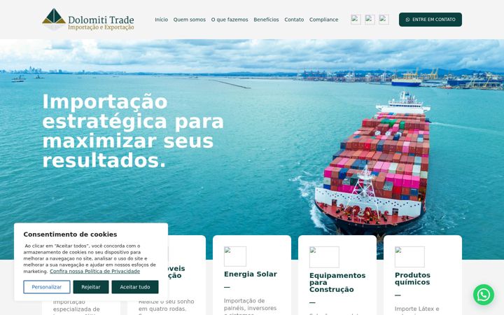 Screenshot of dolomititrade.com