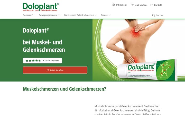 Skjermbilde av doloplant.de