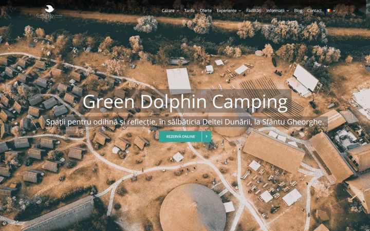 Screenshot of dolphincamping.ro