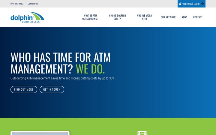 Screenshot of dolphindebit.com