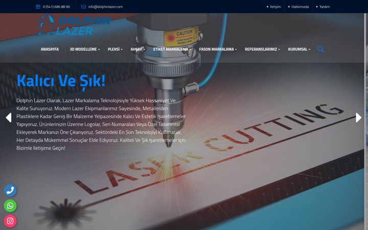 Screenshot of dolphinlazer.com