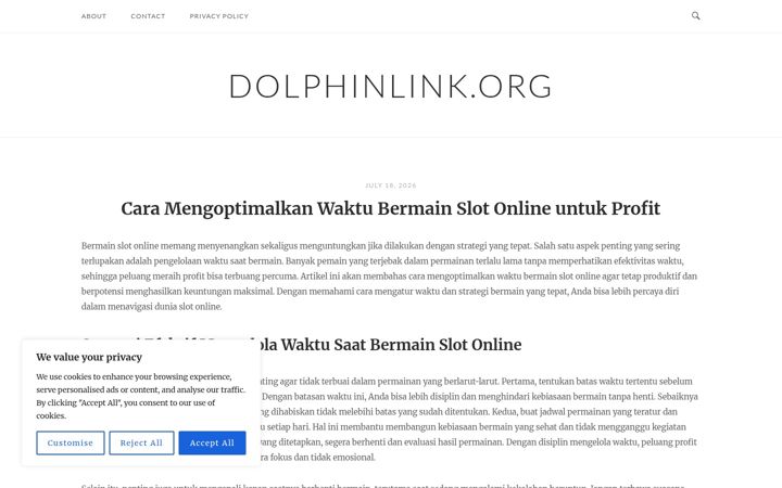 Screenshot ta' dolphinlink.org