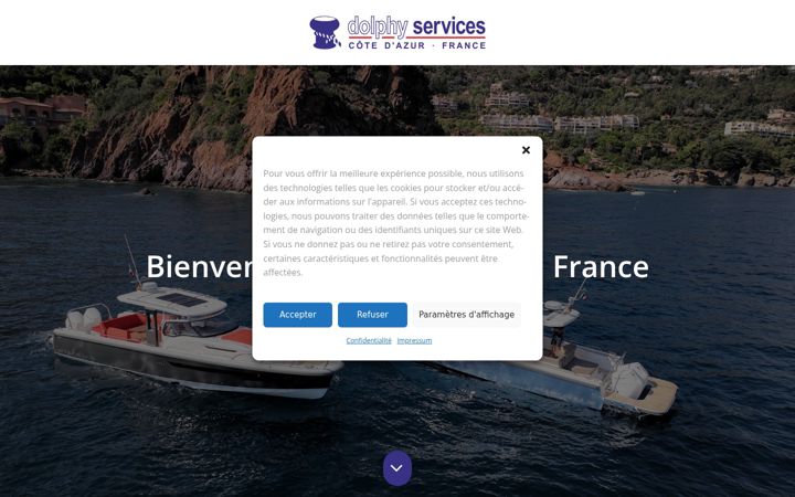 Screenshot von dolphyservices.fr