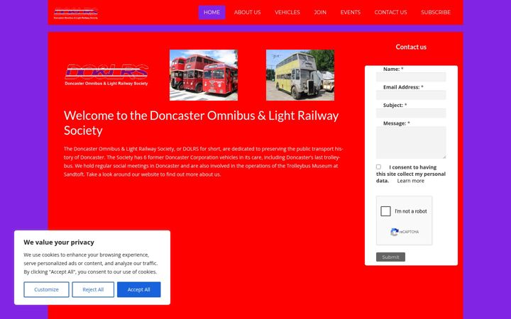 Snímek obrazovky dolrs.org.uk