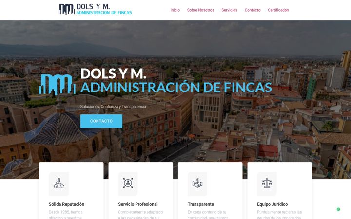Screenshot of dolsfincas.com