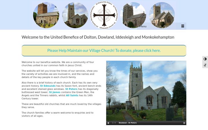 Screenshot of doltonparishchurch.org