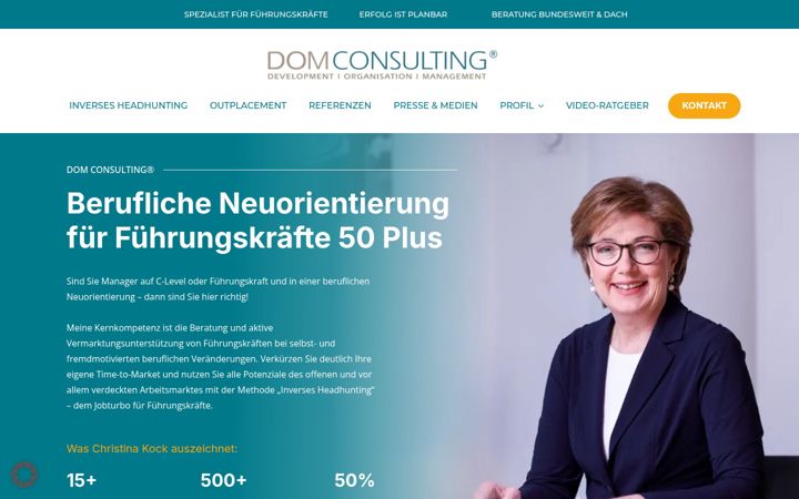 Screenshot of dom-consulting.com
