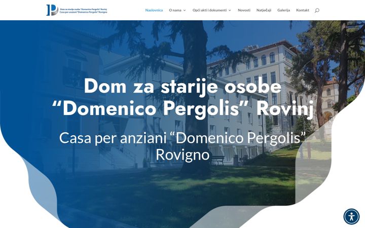 Screenshot of dom-dpergolis.hr