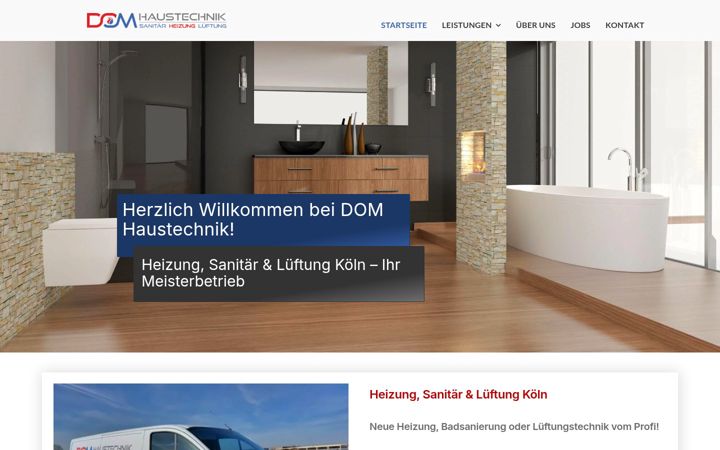 Screenshot di dom-haustechnik.de