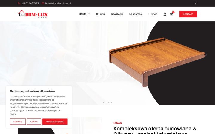 Screenshot ta' dom-lux.olkusz.pl