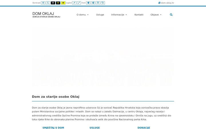 Screenshot of dom-oklaj.hr