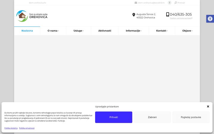 Screenshot of dom-orehovica.hr