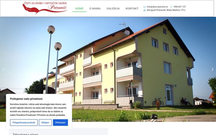 Screenshot of dom-petrovic.hr