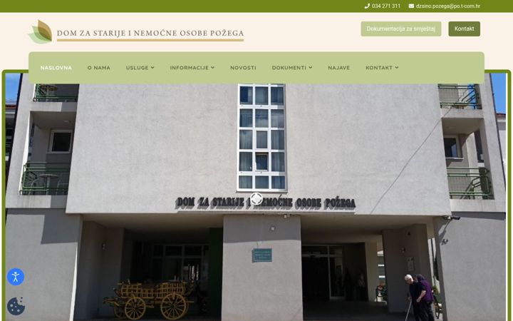 Screenshot of dom-pozega.hr