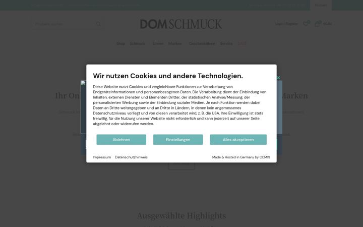 Captură de ecran a dom-schmuck.com