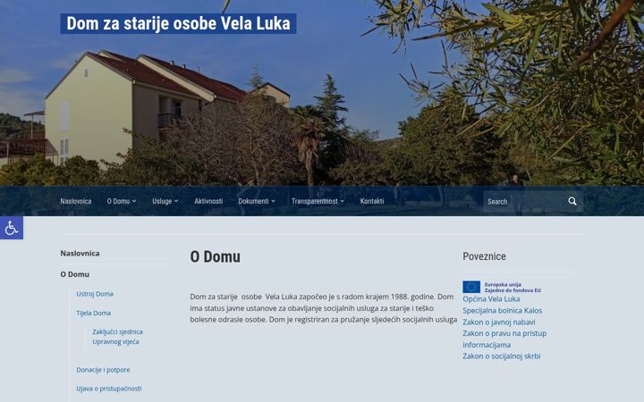 Screenshot of dom-velaluka.hr