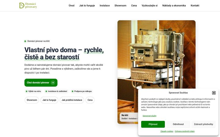 Screenshot of domacipivovary.cz