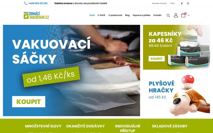 Captura de pantalla de domacivakuovani.cz