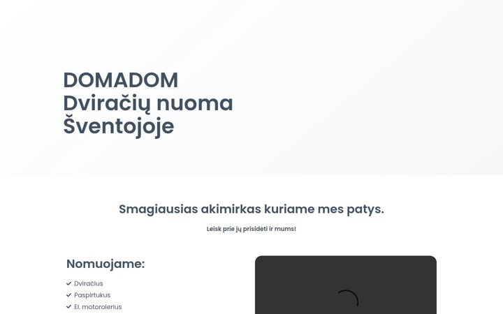 Kuvakaappaus sivustosta domadom.lt