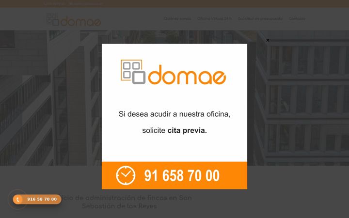 Screenshot of domae.es
